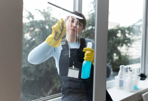 Nettoyage de vitres intérieures et extérieures à la Calmette